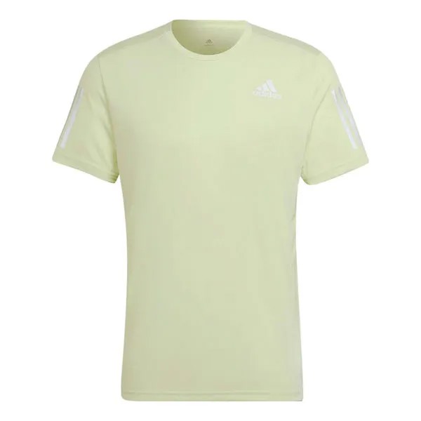 Футболка Adidas Solid Color Logo Round Neck Pullover Sports Short Sleeve Green T-Shirt, Зеленый