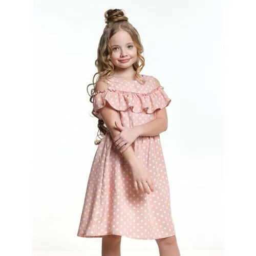 Платье Mini Maxi, размер 128, мультиколор, розовый