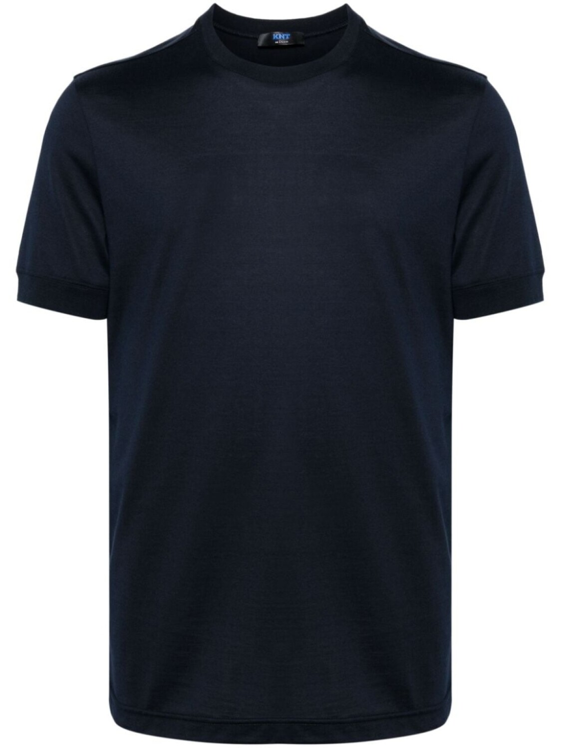 Kiton футболка из хлопка с круглым вырезом, синий