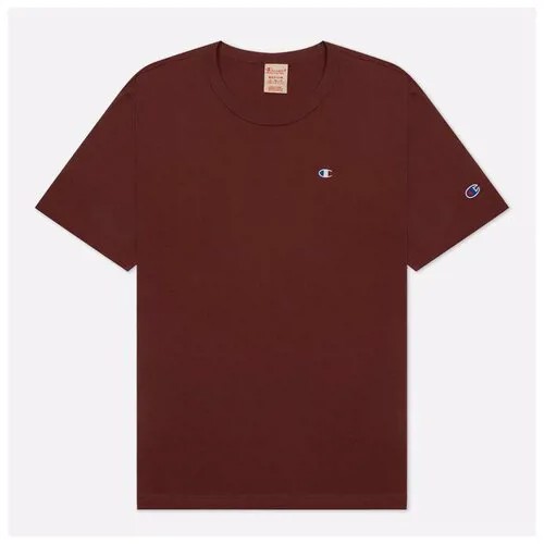 Мужская футболка Champion Reverse Weave Basic C Logo Crew Neck Comfort Fit оранжевый , Размер XS