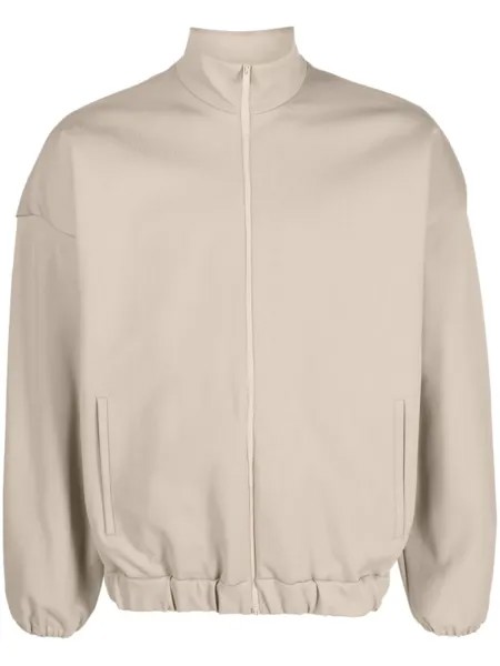 Fear Of God спортивная куртка с тисненым логотипом, коричневый