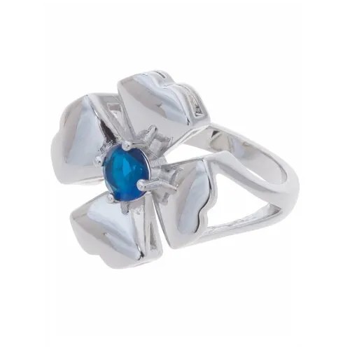 Кольцо помолвочное Lotus Jewelry, шпинель, размер 16, синий