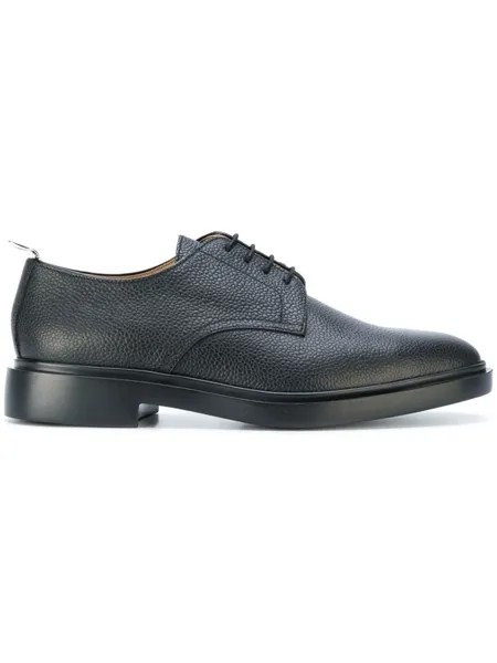 Thom Browne дерби из зернистой кожи, черный