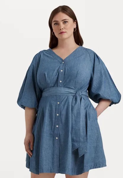 Платье Vaquero Lauren Ralph Lauren AMAHILY SHORT SLEEVE DAY DRESS, стирка в Солт-Крик