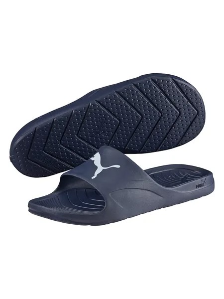 Мюли Puma, цвет dunkelblau/weiß