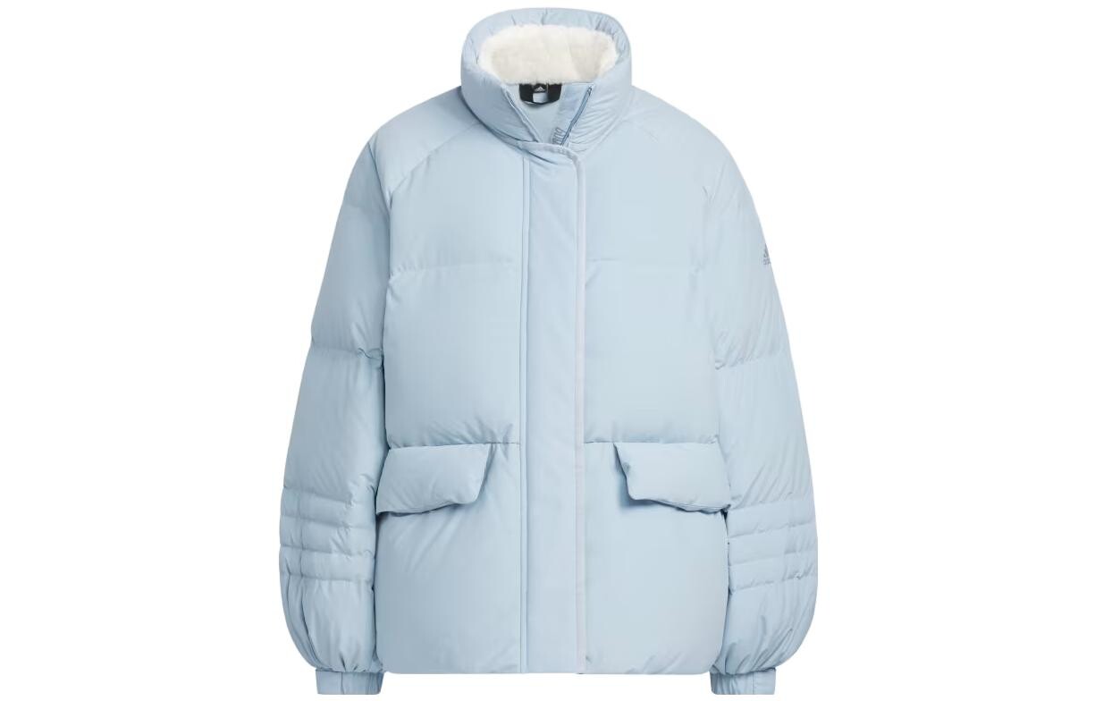 Пуховик женский синий Adidas
