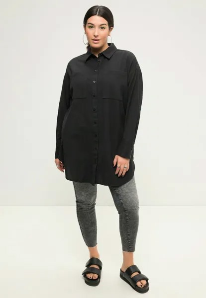 Рубашка-блузка OVERSIZED LONG SLEEVE Studio Untold, черный