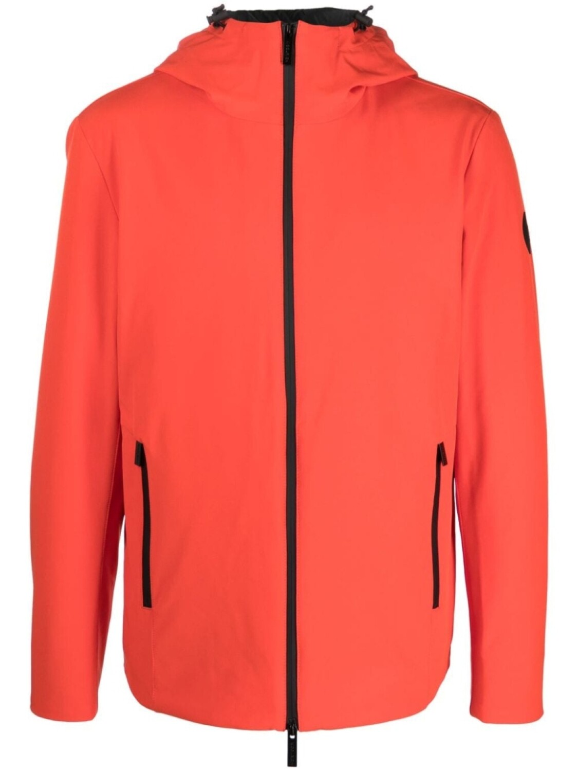 Woolrich легкая куртка с капюшоном и нашивкой-логотипом, оранжевый