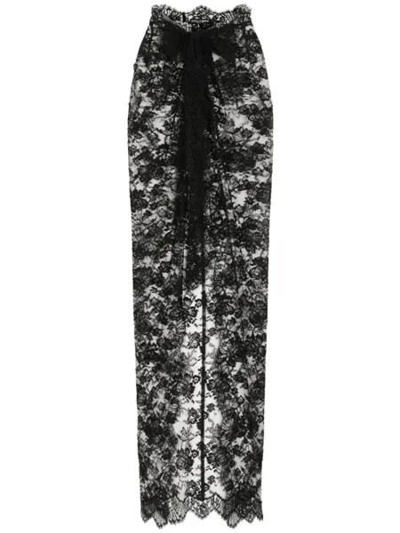 Dolce & Gabbana кружевная юбка, черный