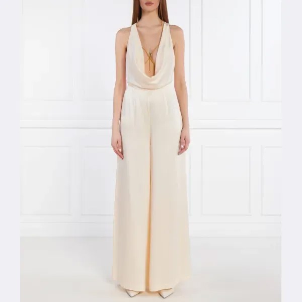 Комбинезон прямого кроя Elisabetta Franchi, бежевый