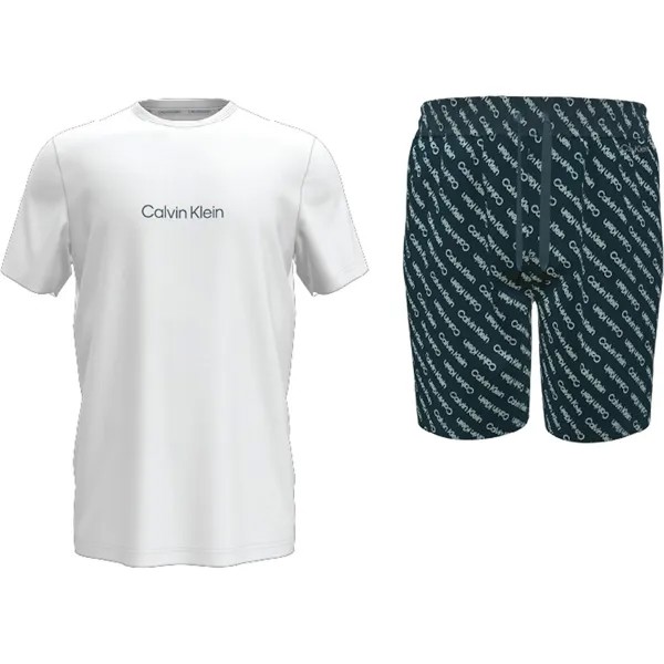 Пижамный комплект Calvin Klein 000NM2177E Shorts, белый