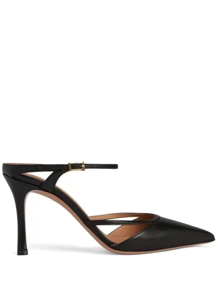 Malone Souliers мюли Yola 90 мм из черной кожи, черный