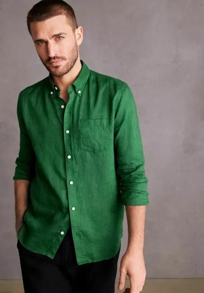 Рубашка Signature Long Sleeve Collar Next, зеленая