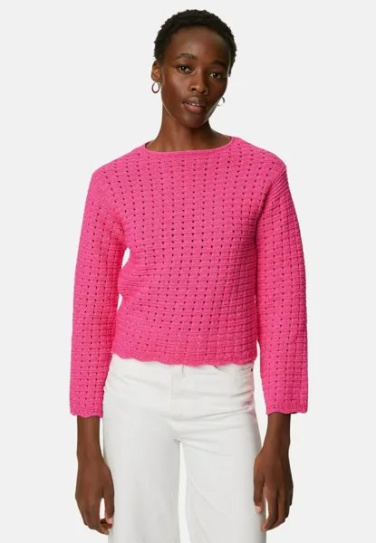 Джемпер TEXTURED CREW NECK KNITTED Marks & Spencer, цвет bright rose