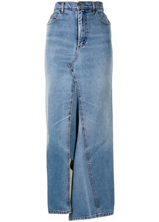 Maticevski джинсовая юбка миди