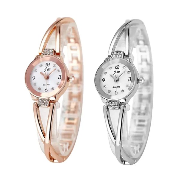 Водонепроницаемый стальной браслет кварцевые часы Элегантные женщины Аналоговые наручные часы