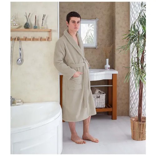 Халат KARNA, размер XXXL, бежевый