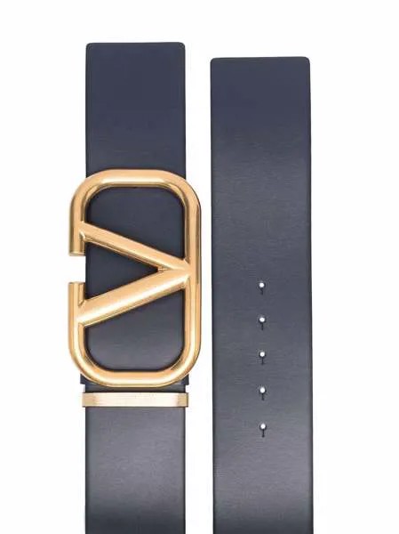 Valentino Garavani двусторонний ремень с логотипом VLogo Signature