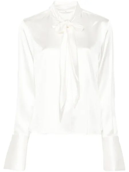 Ermanno Scervino рубашка с бантом, нейтральный цвет