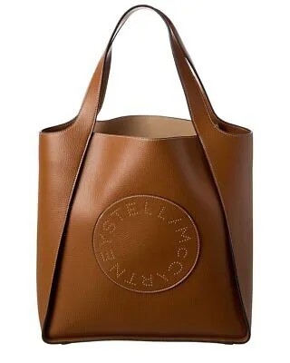Stella Mccartney Женская сумка-тоут среднего размера Stella Logo коричневого цвета