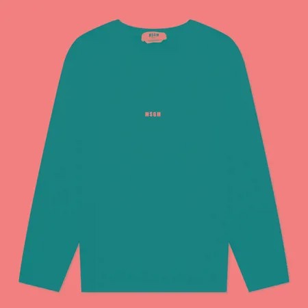 Мужской лонгслив MSGM Micrologo, цвет чёрный, размер L