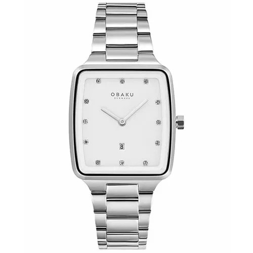 Наручные часы OBAKU, серебряный, белый