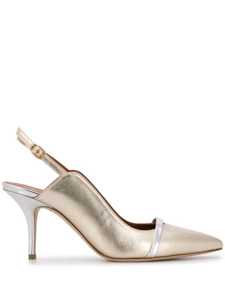 Malone Souliers туфли с заостренным носком, серебристый