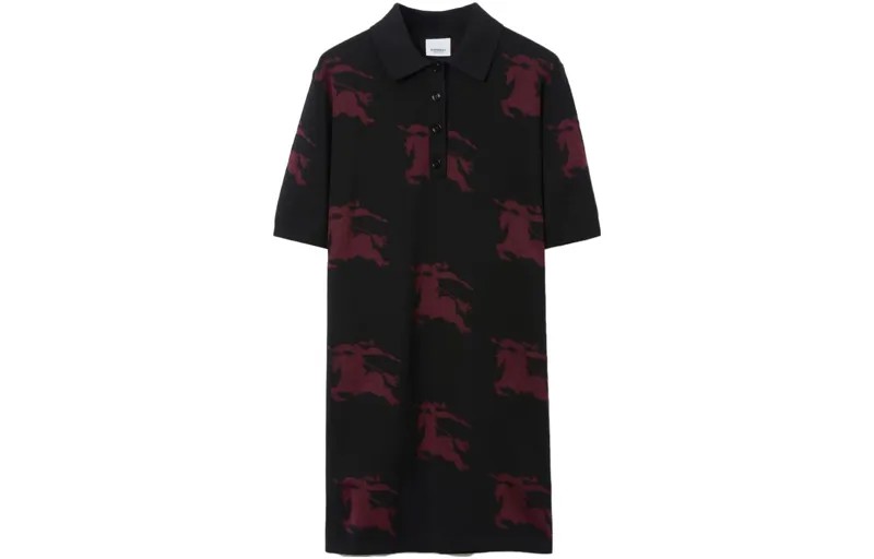 Платье с короткими рукавами женское черное Burberry