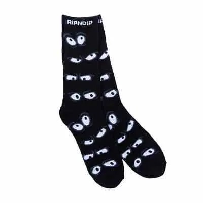RIPNDIP -#39;All Eyez-#39; Носки Crew Socks (Black) Носки с рисунком