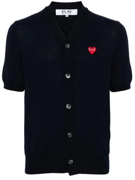 Comme Des Garçons Play шерстяной кардиган с V-образным вырезом, синий