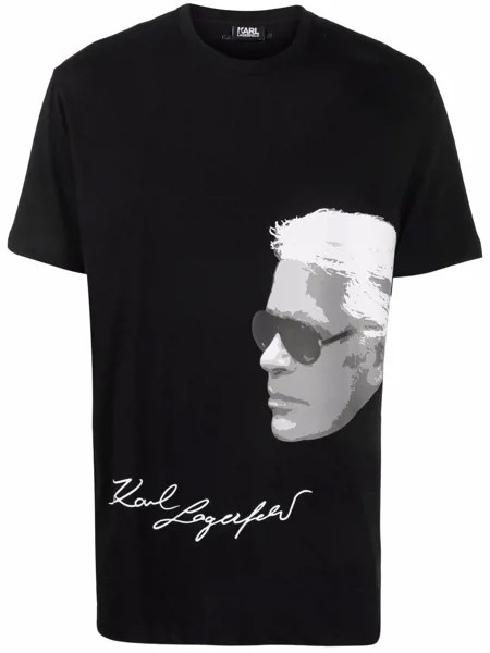 Karl Lagerfeld футболка с принтом Karl