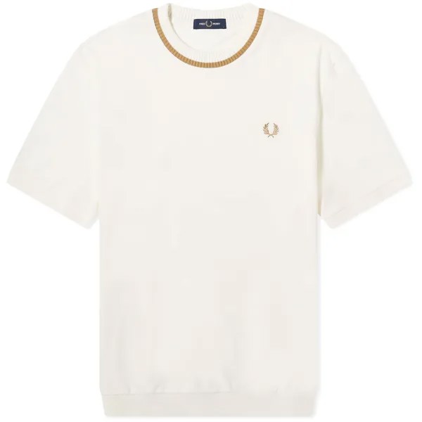 Футболка Fred Perry Crew Neck Pique, цвет Snow White