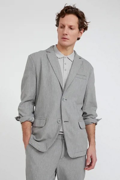 Пиджак мужской Finn Flare S20-22012 серый XXL