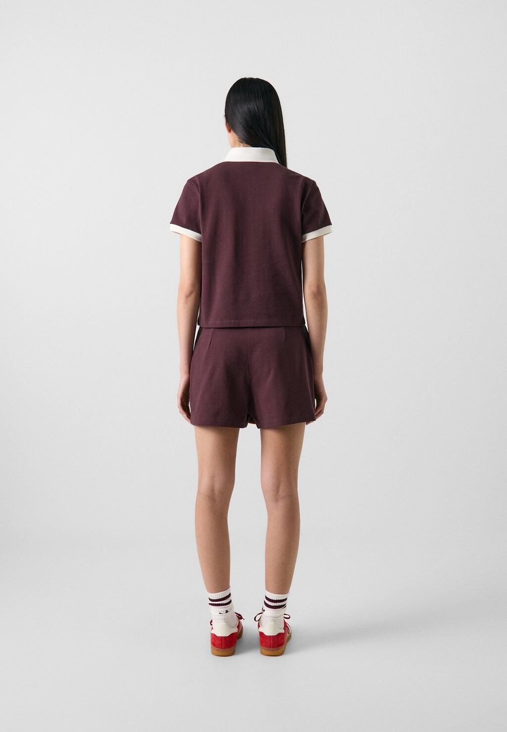 Рубашка поло 80S SLIM adidas, коричневый