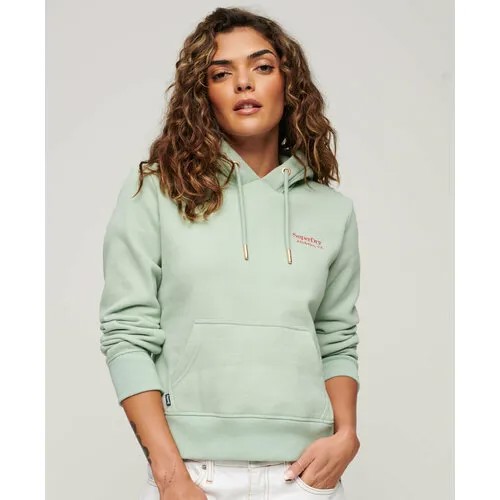 Худи Superdry ESSENTIAL LOGO HOODIE, размер 8, , зеленый