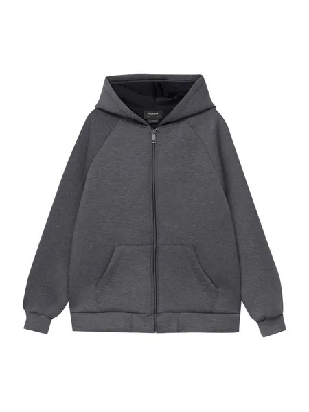 Худи на молнии Pull&Bear, графитовый