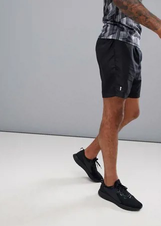 Черные шорты для бега New Look SPORT-Черный