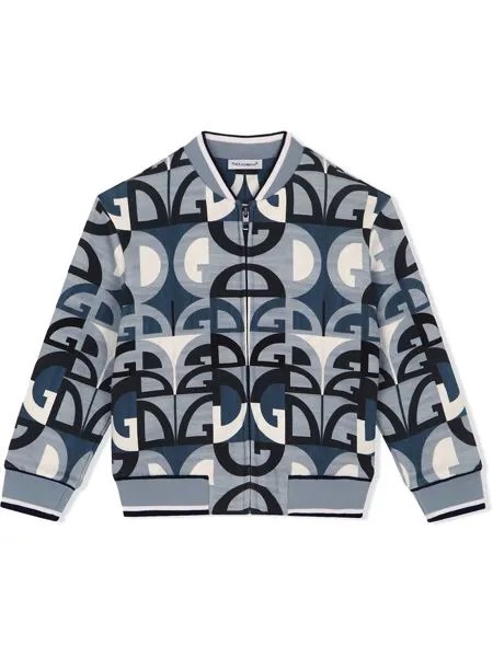 Dolce & Gabbana Kids бомбер с логотипом