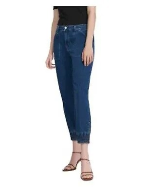J BRAND Женские синие эластичные брюки-джоггеры с карманами и манжетами на молнии 25