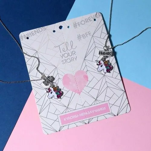 Подвеска Tell your story, эмаль, мультиколор