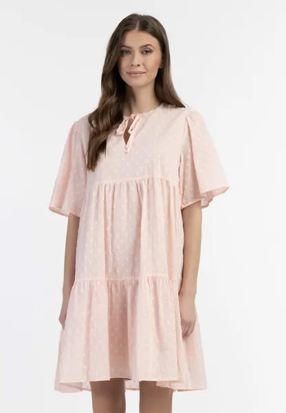 Летнее платье DreiMaster, светло-розовый