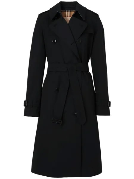 Burberry тренч The Long Kensington Heritage, черный