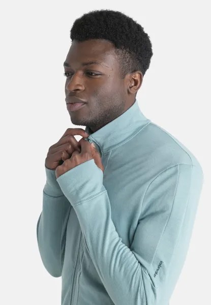 Толстовка на молнии MERINO 260 MID WEIGHT QUANTUM ZIP Icebreaker, цвет Turquoise/Aqua