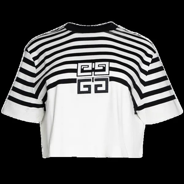 Футболка Givenchy 4G Cropped 'White/Blk', белый