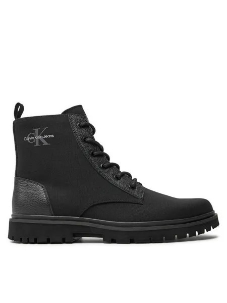 Ботильоны Eva Boot Mid Laceup Mix Mtr Calvin Klein, черный