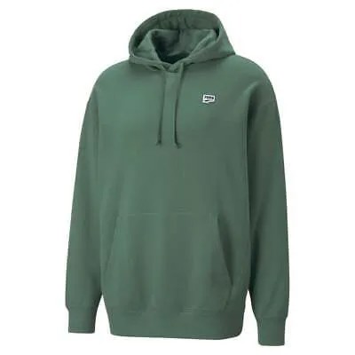 Puma Downtown Pullover Hoodie Mens Green Повседневная верхняя одежда 53685225