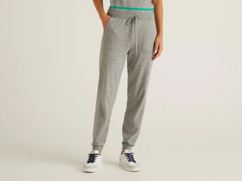 Спортивные брюки женские United Colors of Benetton 21A_1035P0107 серые XL