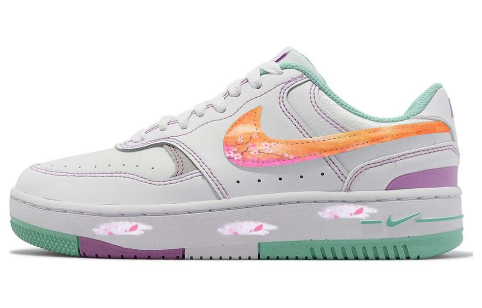 Кроссовки Nike Gamma Force Skateboarding Shoes Women's Low-top Green/White, зеленый