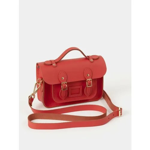 Сумка мессенджер  satchel CSATCHthe-mini-satchel-rouge-matte, фактура гладкая, красный