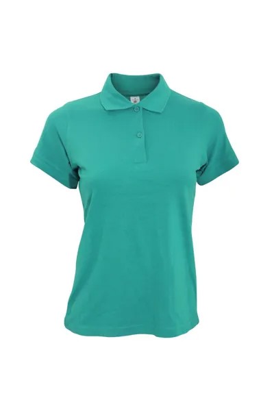 Рубашка-поло с короткими рукавами Safran Pure B&C, синий